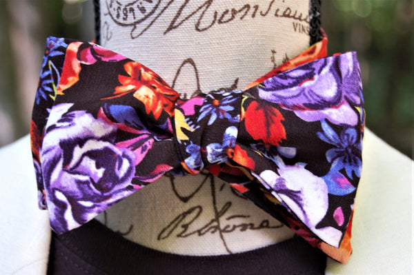 Boldly Floral Bow Tie