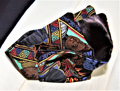 Black Panther Silk Pocket Square